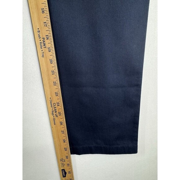 LL Bean Bayside Favorite Fit Pants Womens 4 Navy Blue Wrinkle Resistant NEW - Picture 9 of 12